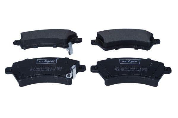 set placute frana,frana disc MAXGEAR 19-0563
