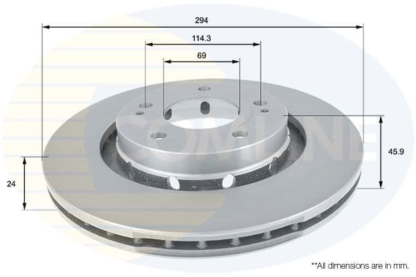 Disc frana COMLINE ADC0370V