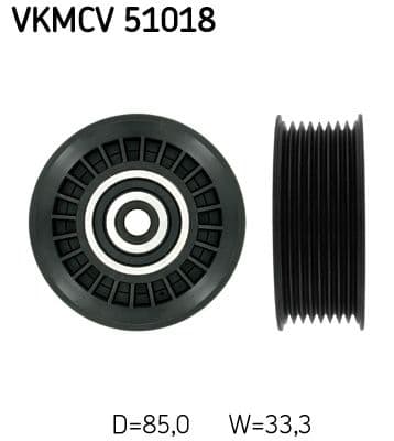 Rola ghidare/conducere, curea transmisie SKF VKMCV 51018