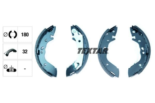 Set saboti frana TEXTAR 91056800