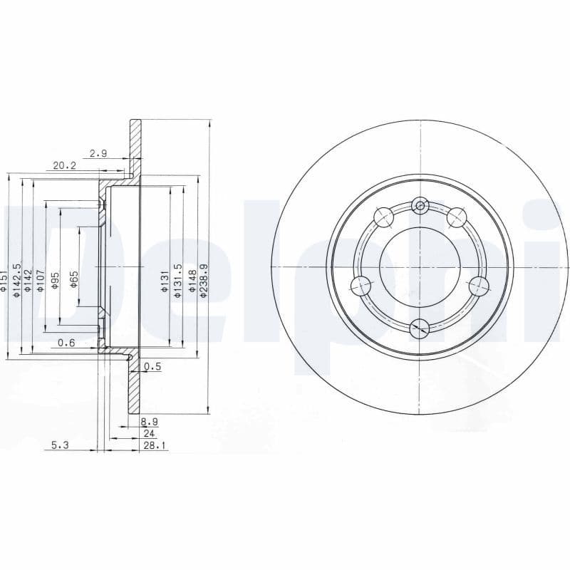 Disc frana DELPHI BG3738