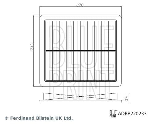 Filtru aer BLUE PRINT ADBP220233