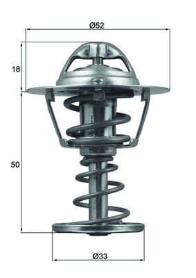 termostat,lichid racire MAHLE BEHR TX 126 82D