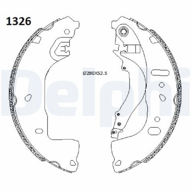Set saboti frana DELPHI LS2197