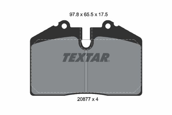 set placute frana,frana disc TEXTAR Q+ 2087710