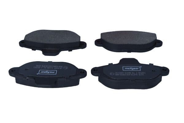 set placute frana,frana disc MAXGEAR 19-0493