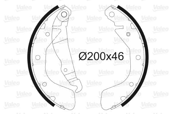 Set saboti frana VALEO 562078