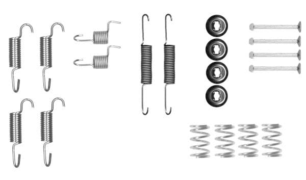 set accesorii, saboti frana parcare TEXTAR 97046200