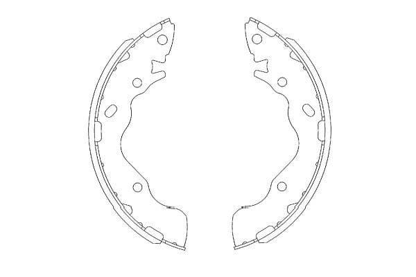 Set saboti frana KAVO PARTS KBS-3402