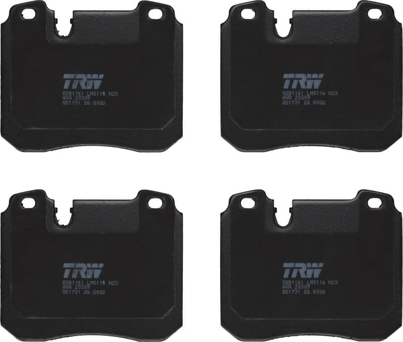 set placute frana,frana disc TRW GDB1161