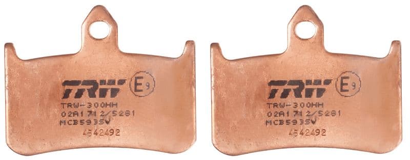 set placute frana,frana disc TRW Sinter Street MCB593SV