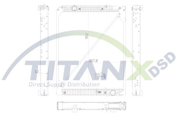 Radiator, racire motor TITANX RX119001