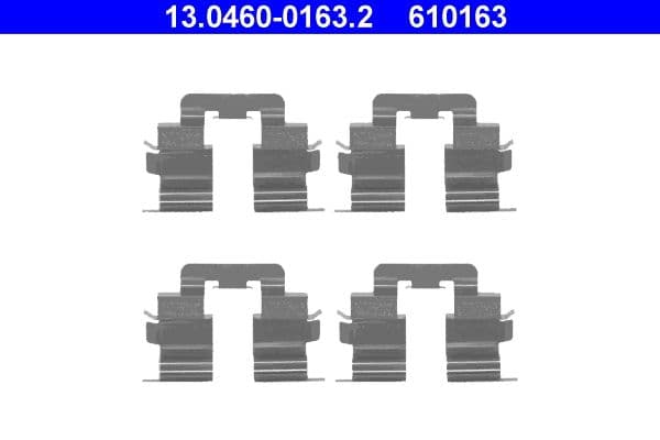 Set accesorii, placute frana ATE 13.0460-0163.2