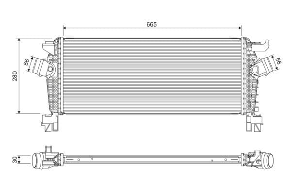Intercooler, compresor VALEO 818396