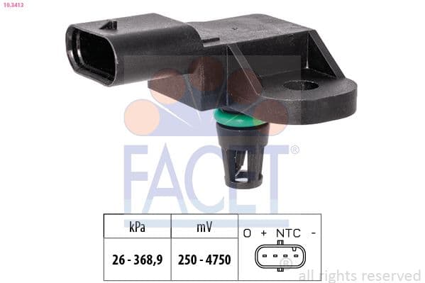 senzor presiune aer FACET Made in Italy - OE Equivalent 10.3413