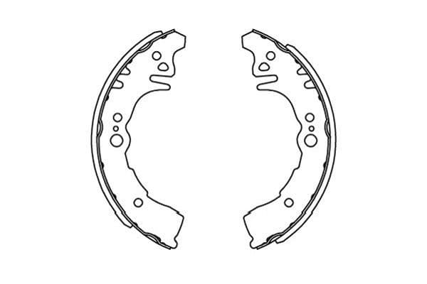 Set saboti frana KAVO PARTS KBS-9917