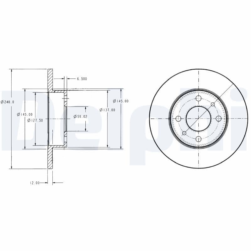 Disc frana DELPHI BG2313