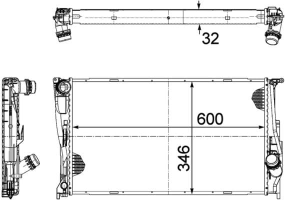 Radiator, racire motor MAHLE BEHR *** PREMIUM LINE *** CR 1085 000P