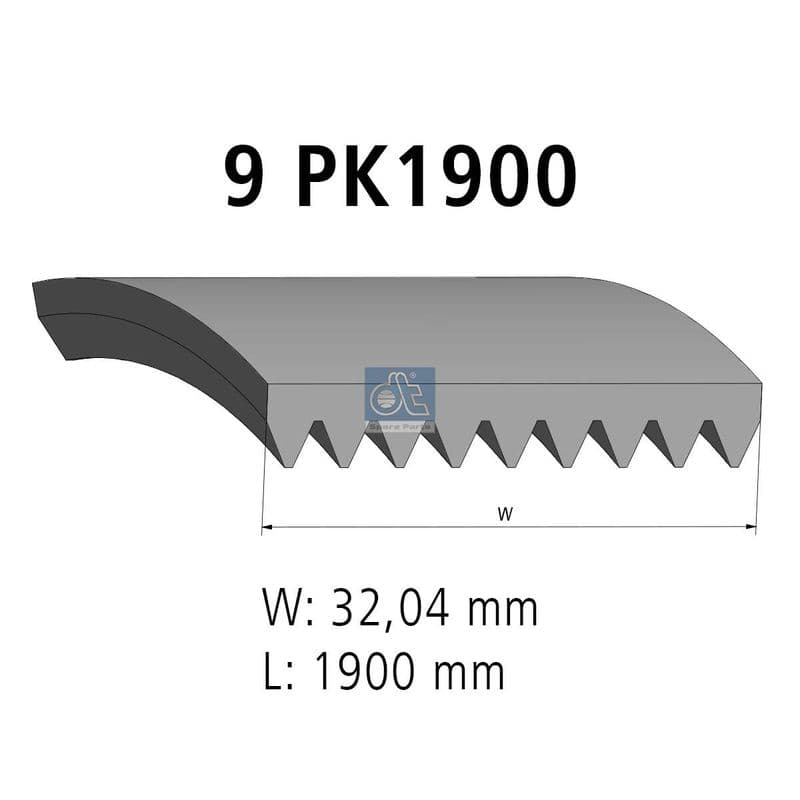 Curea transmisie cu caneluri DT Spare Parts 4.80708