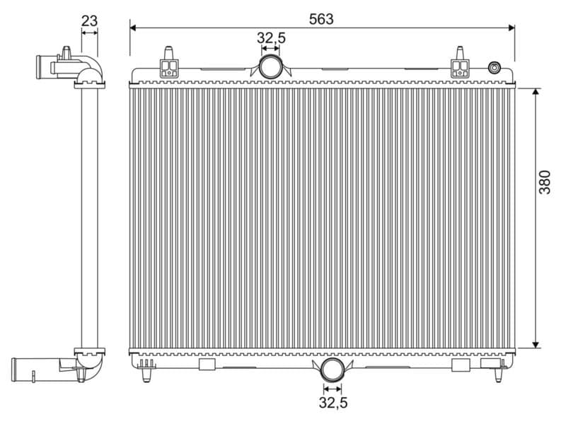 Radiator, racire motor VALEO 701957