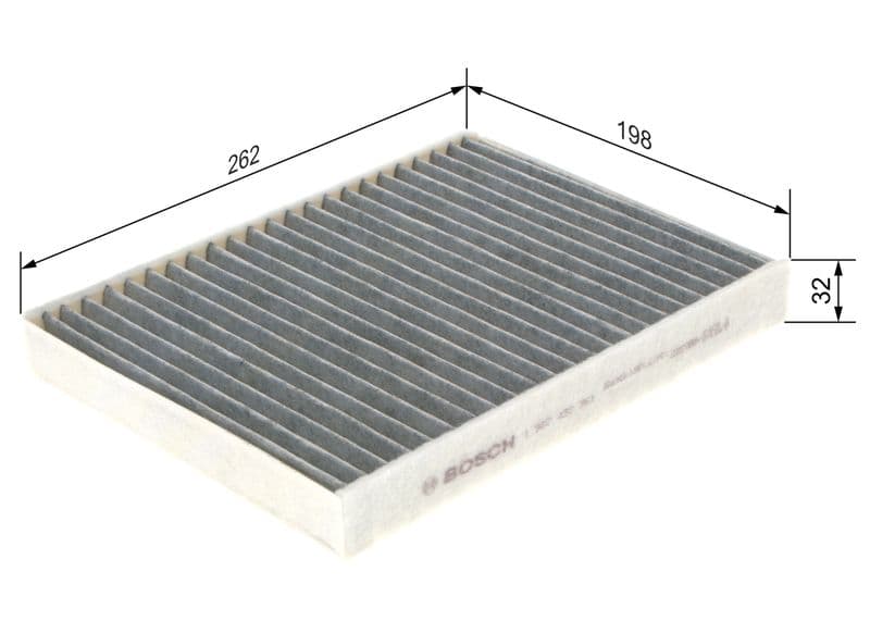 Filtru, aer habitaclu BOSCH 1 987 432 361