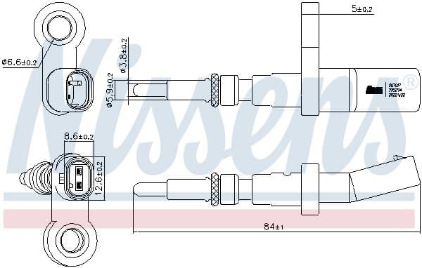 senzor,temperatura lichid de racire NISSENS ** FIRST FIT ** 207017