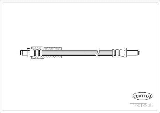 Furtun frana CORTECO 19018805