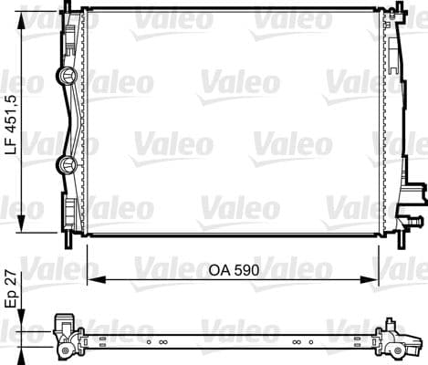 Radiator, racire motor VALEO 735381