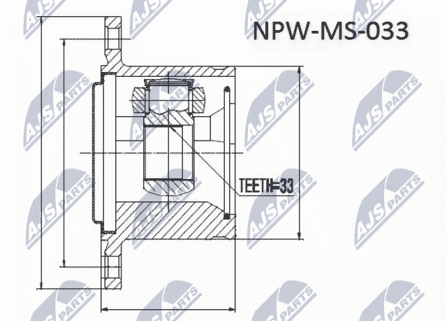 Set articulatie, planetara NTY NPW-MS-054