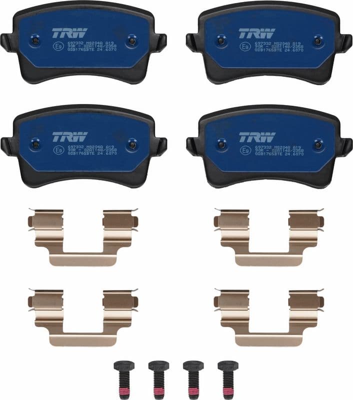 set placute frana,frana disc TRW ELECTRIC BLUE GDB1765BTE