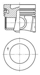 Piston KOLBENSCHMIDT 41271610