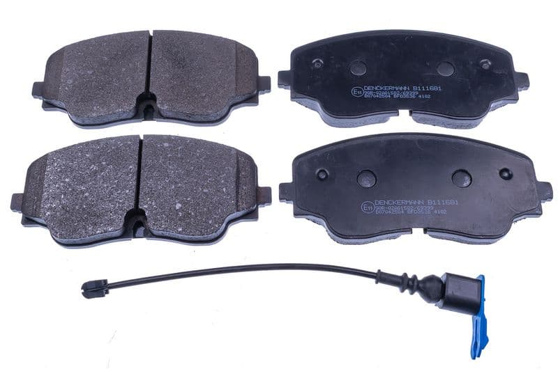 set placute frana,frana disc DENCKERMANN B111681