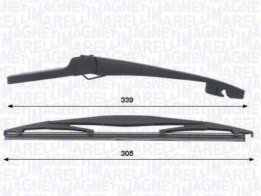 Set stergatoare, curatare parbriz MAGNETI MARELLI 000723180447