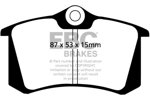 set placute frana,frana disc EBC Brakes DP680