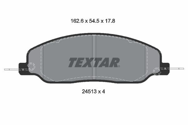 set placute frana,frana disc TEXTAR Q+ 2451301