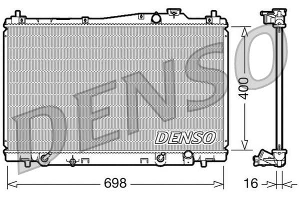 Radiator, racire motor DENSO DRM40017