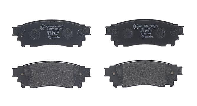set placute frana,frana disc BREMBO PRIME LINE P 83 166