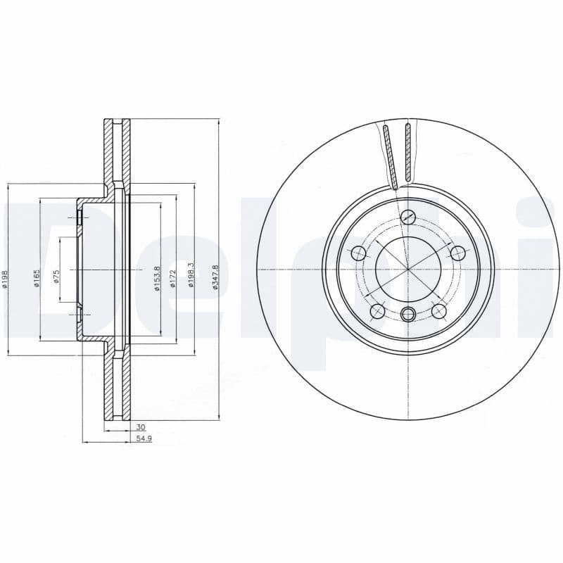 Disc frana DELPHI BG9063C