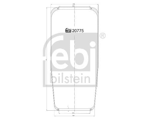 Burduf, suspensie pneumatica FEBI BILSTEIN 20775