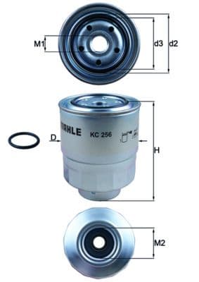 filtru combustibil MAHLE KC 256D