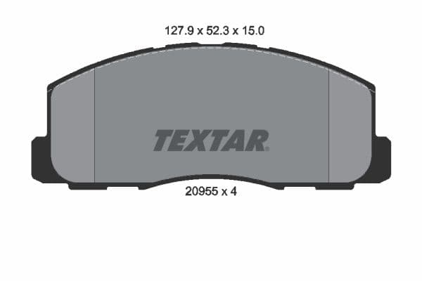 set placute frana,frana disc TEXTAR 2095501