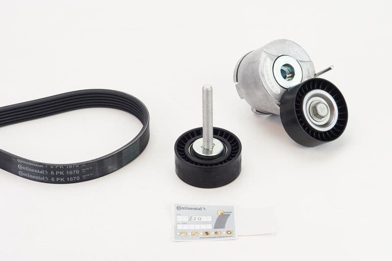 Set curea transmisie cu caneluri CONTINENTAL CTAM 6PK1670K1