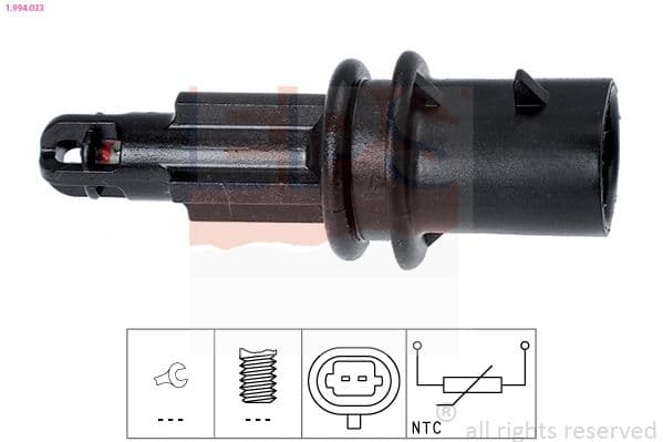 senzor,temperatura aer admisie EPS Made in Italy - OE Equivalent 1.994.033