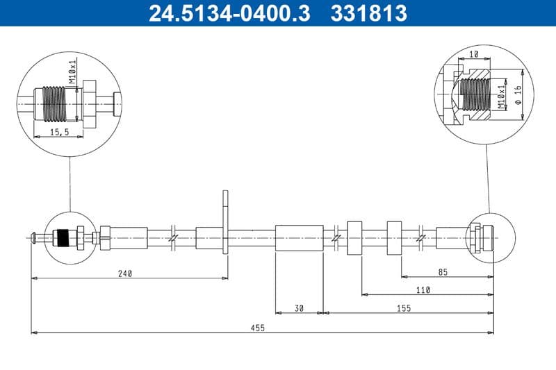 Furtun frana ATE 24.5134-0400.3