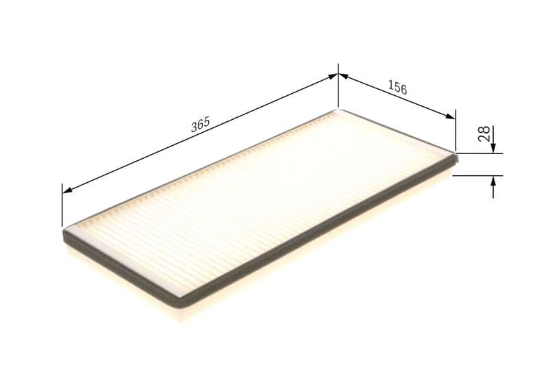 Filtru, aer habitaclu BOSCH 1 987 432 043