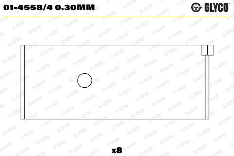 Cuzinet bielă GLYCO 01-4558/4 0.30mm