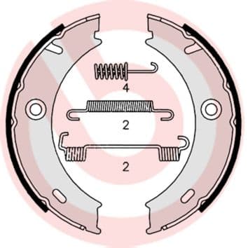Set saboti frana, frana de mana BREMBO ESSENTIAL LINE S 50 512