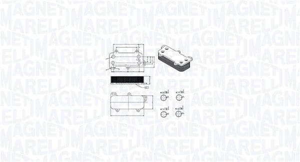 Radiator ulei, ulei motor MAGNETI MARELLI 350300003700