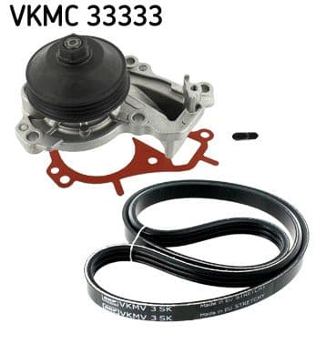 Pompa apa + Set curea transmisie cu caneluri SKF VKMC 33333