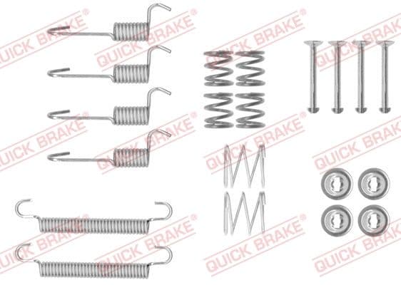 set accesorii, saboti frana parcare QUICK BRAKE 105-0008